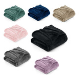 Kit 2 Cobertor Manta Microfibra Casal Super Macia 1,80x2,00