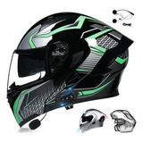 Bluetooth Integrado Casco Robusto Para Moto Abatible