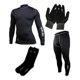 Conjunto Termico Yakka + Guantes Piel + Medias 1 Piel Oslo 