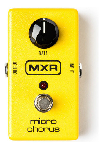 Mxr Pedal De Efectos Para Guitarra Micro Chorus Color Amarillo