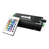 Controladora Audiorítmica Rgb Con Control Remoto 12vdc 180w