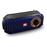 Bocina Bluetooth/radio Fm/am/sw/tws/usb/ Tfcard/aux Solar Color Azul