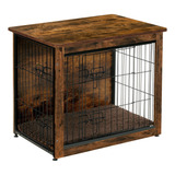 Dwanton Mueble De Jaula Para Perros Con Cojin, Mesa De Mader