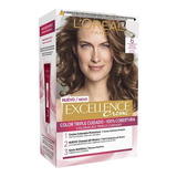 Kit Tintura Excellence Creme Loreal 6 Rubio Oscuro X45 G