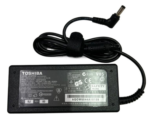 Cargador Toshiba Satellite C55 L655 Z30 L745 C855 C650 C645 