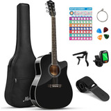 Guitarra Acustica Moukey De 41  Para Principiantes, Adultos