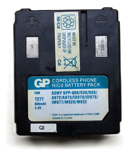 Batería Gp T277 3.6v 600mah Para Teléfono Inalámbrico Sony