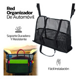 Red Organizador De Auto Elástica Amplio Almacenamiento Malla