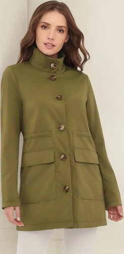 45593 Chamarra Ilusion Cargo Militar Abrigo Gabardina Jareta | Envío gratis