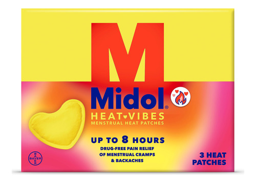Midol Heat Vibes - Parches De Calor Para Aliviar El Dolor Me