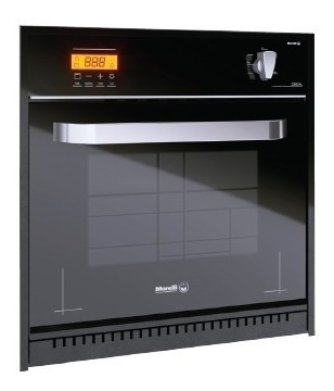 Horno A Gas Morelli Cristal Empotrable 600 Grill Luz Timer C