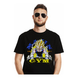 Polera Dragon Ball Z Vegeta Gym Anime Impresión Directa