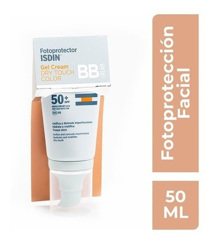Isdin Fotoprotector Gel Cream Dry Touch Color Fps50+ X 50 Ml