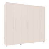 Guarda Roupa 6 Portas 4 Gavetas Madri Branco Camas Fênix