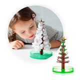 Árbol De Navidad Mágico Decoración Florece Cristal Anm01