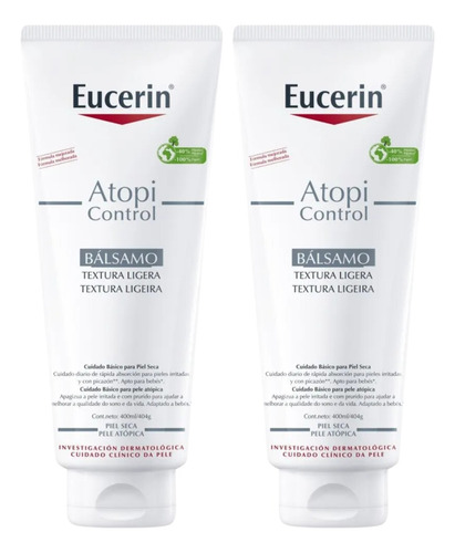 Combo X2 Eucerin Bálsamo Corporal Atopicontrol 400ml