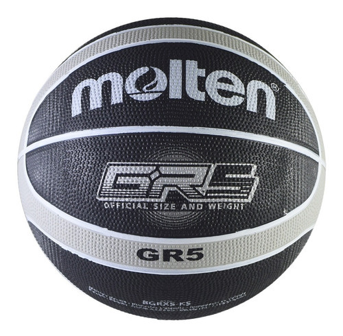 Balon Basket # 5 Molten Bgrx5-ks Color Negro/gris