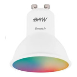 Lámpara Led Dicro Gu10 7w Smart Wifi Baw App Smartlife Color De La Luz Rgb