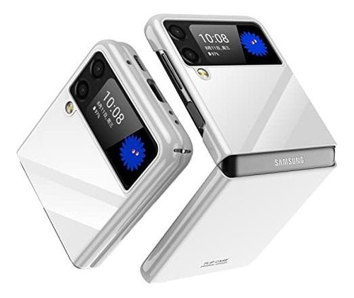 Funda Para Samsung Galaxy Z Flip 3 - Rigida - Espejo-blanco