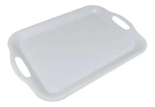 Bandeja Rectangular Melamina Asas Grande 46cm Resistente X6u