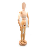 Maniqui De Madera Articulado Figura Femenina 30cm
