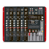 Consola Mixer Potenciada Novik Nvk 800p Bluetootht 8ch 1200w