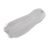 Peluca Gris De Pelo Largo Para Mujer, Para Cosplay, Natural,