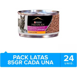 24 X Latas Alimento Gato Purina Proplan Cat Urinary 85gr. Np