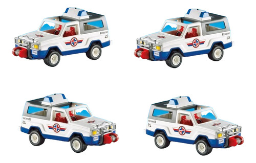 Playmobil 3070 Camioneta De Rescate Policia Rescate Sirena 