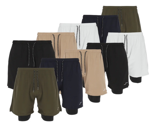 Paquete 10 Shorts Deportivo Mayoreo Hombre Ejercicio Comodo