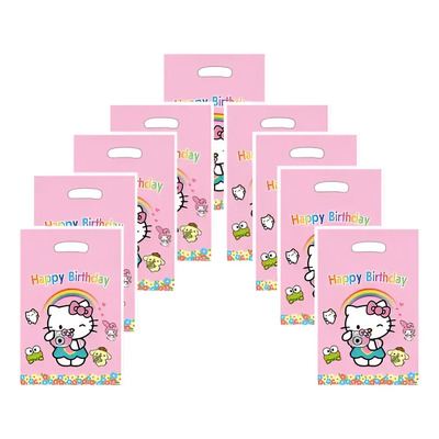 30 Bolsas Para Dulces Hello Kitty Fiesta Regalos Cumpleaños