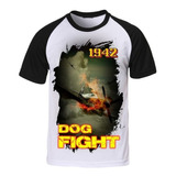 Camisa Camiseta 1942 Avição Caça Dog Fight Guerra Aérea