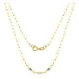 Corrente Cartier Veneziana Longa 70cm 3mm Ouro 18k Cor Amarelo