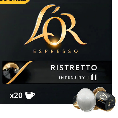 Café espresso en cápsula L'or L'OR Ristretto sem glúten 20 un | MercadoLivre