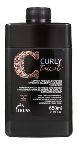Truss Curly Twist - Leave-in Vegano Para Cachos 650ml