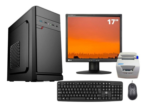 Computador Pdv Dualcore 4gb Ssd 120gb + Monitor + Impressora