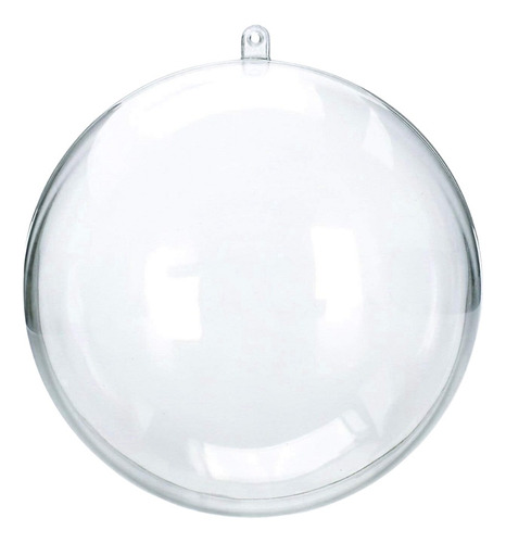 50 Bolas Esferas Transparentes Plásticas Para Decorar 10 Cm