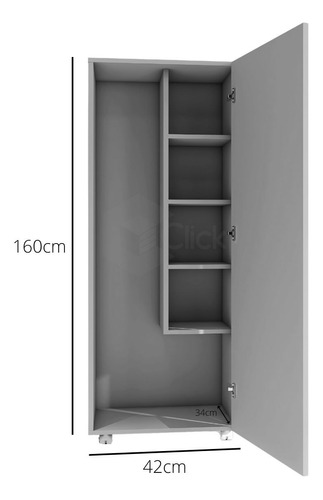 Armário Area De Serviço Sapateira 160cm Durável