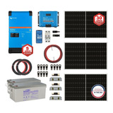 Kit Solar Off Grid Ups 12/220v 4,8kwh X Día 3kva Mppt 100a