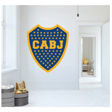 Vinilo Pared Puerta Logo Boca Juniors 50x60