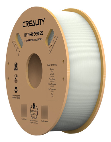 Creality Filamento Hyper Pla 1,75mm 1kg Blanco