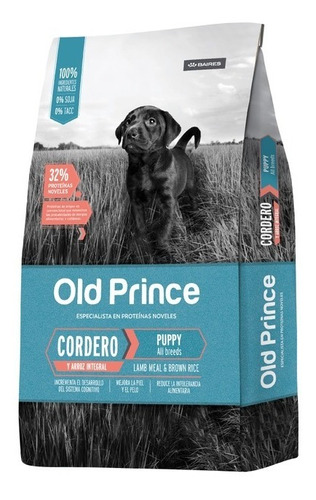 Alimento Old Prince Cachorro Novel Cordero Y Arroz 15 Kg