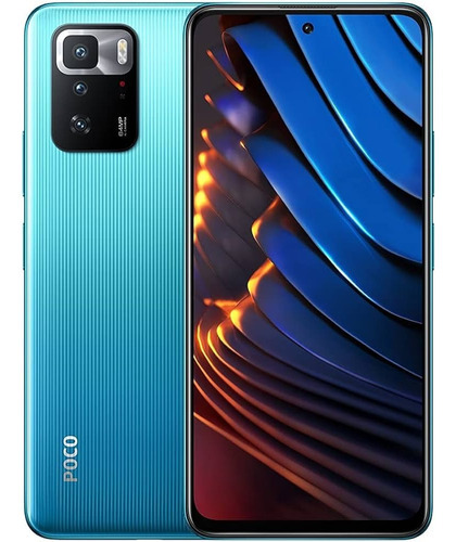 Celular Xiaomi Poco X3 Gt 5g Preto 128gb 8ram 12m Cor Azul