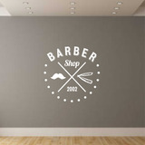 Adesivo Barbearia 57x57 Barbeiro Salão Porta Vidro Lm002