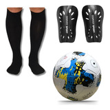 Kit Futebol Infantil Bola + Meião + Caneleira Para Criança