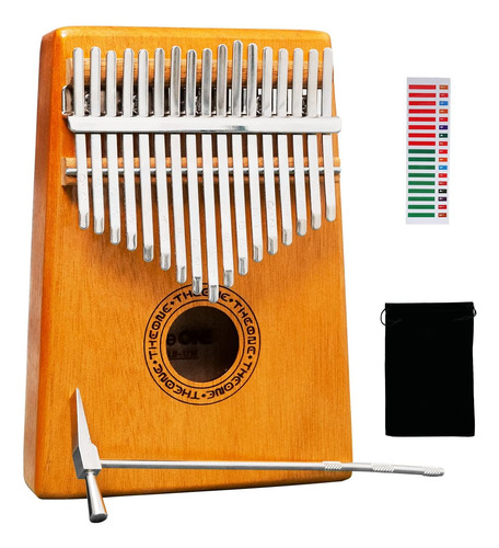 Kalimba De 17 Teclas, Piano De Pulgar Portátil Martill...