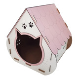 Casinha De Gatinho Casa Para Gatos Toquinha De Gato Em Mdf