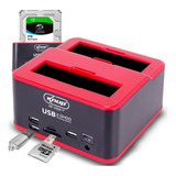 Dockin Station Para 2 Hd Usb Sata 2.5 /3.5 Backup E-sata