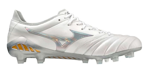 Chuteira Campo Mizuno Morelia Neo Iii Japan - Branco-dourado