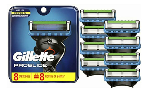Gillette Fusion5 Proglide Cuchillas De Afeitar Para Hombre,